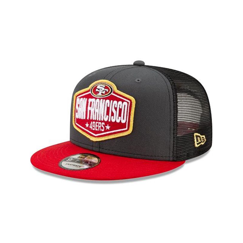 NFL San Francisco 49ers Draft 9Fifty Snapback (EKC4599) - Grey New Era Caps